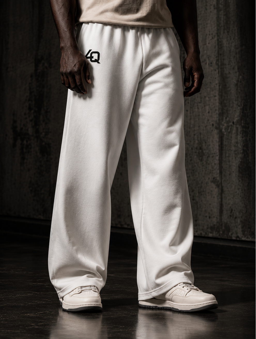 4Q Wide-Leg Sweatpants