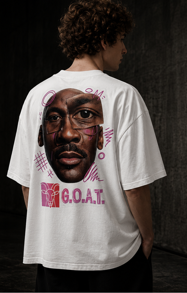 G.O.A.T. Oversized Organic T-Shirt | Jordan Tribute Streetwear
